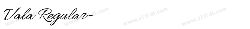 Vala Regular字体转换